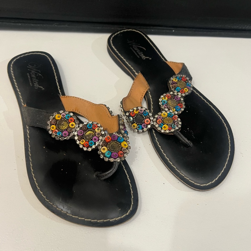 Multicolored Stone Sandals